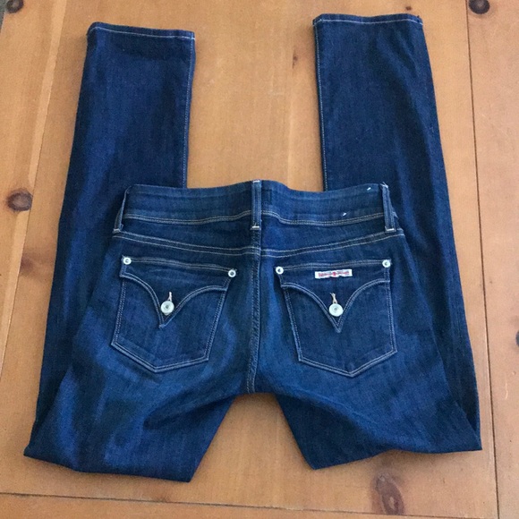 Hudson Dark Wash Straight Jeans - Picture 1 of 5